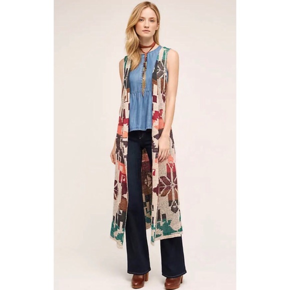 Cecilia Prado Sweaters - Cecilia Prado Aztec Print Duster Cardigan